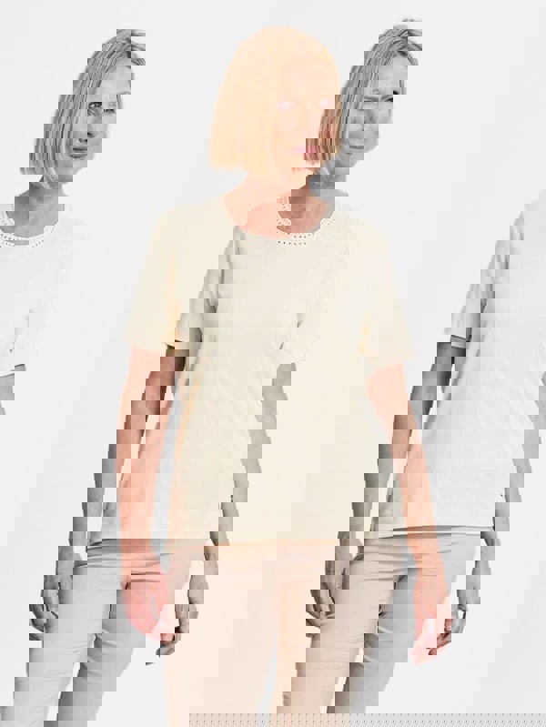 PennyPlain Nailhead Top - Lemon