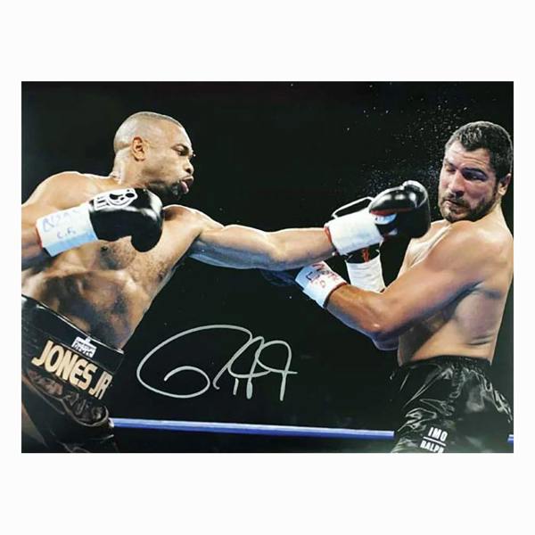 Roy Jones Junior signed 16x12 photo — Premium framing