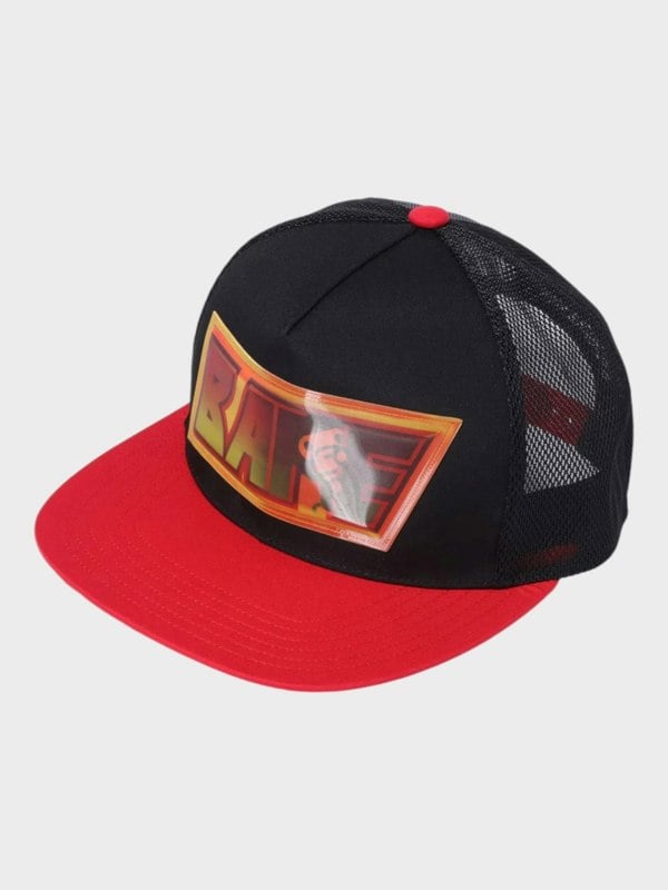 Bape Lenticular Emblem Mesh Cap Black - Supplied FashionBape