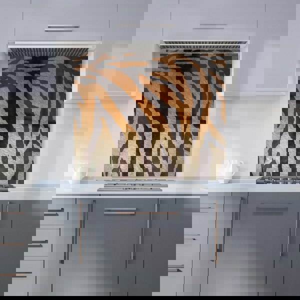 Warren Reed - Designer Tiger Skin Print Kitchen Splashback