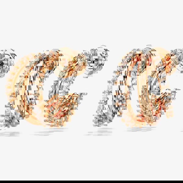 Swarovski Hyperbola Rose Gold Tone Plated Mini Half Hoop Earrings 5698702