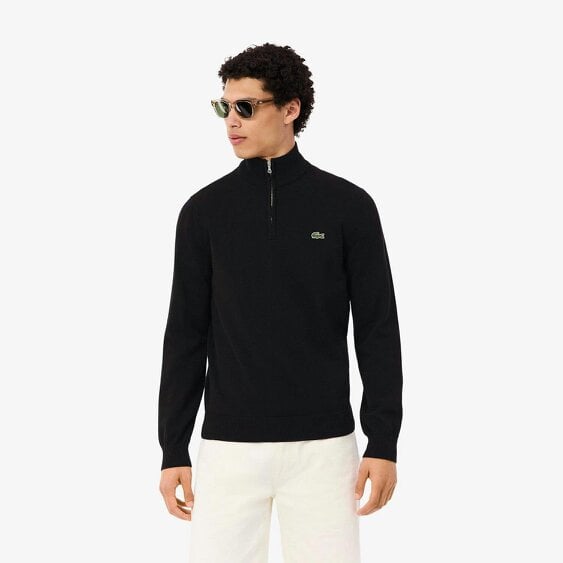 Lacoste AH1980 Quarter Zip Cotton Knit