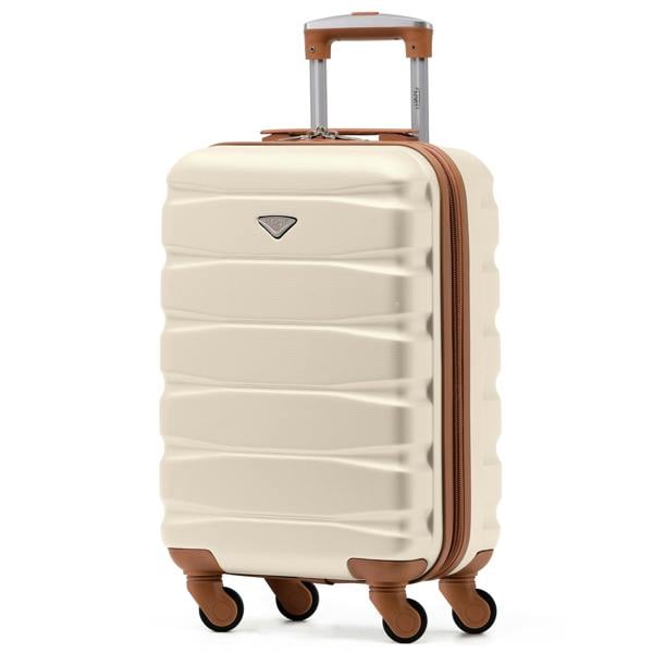 Flight Knight 55x35x20cm Cabin Carry Bag Hard Shell Suitcase 100+ Airline Approved