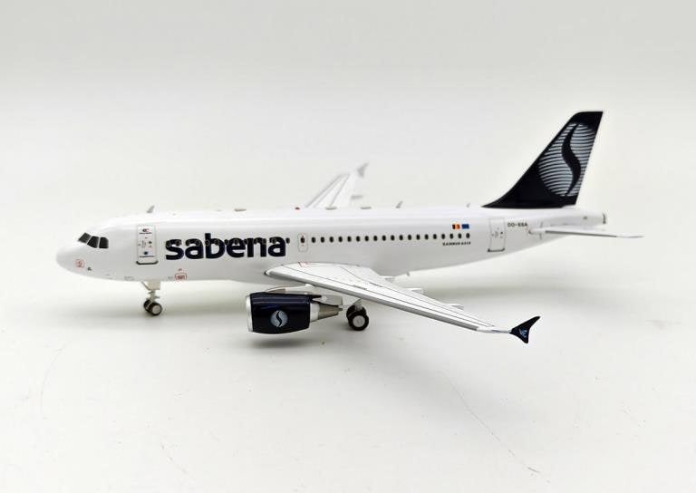 InFlight200 Sabena Airbus A319-112 OO-SSA With Stand 1:200 Scale Inflight200 IF319SK0823