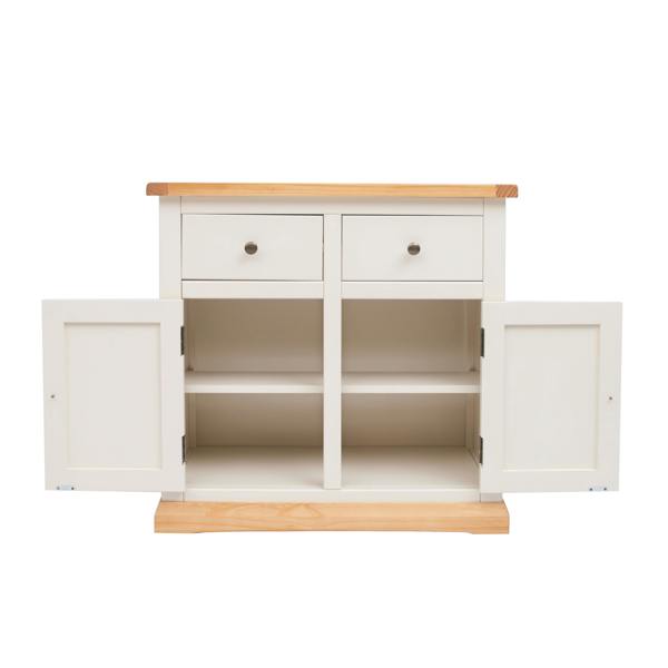 Cabinet Bits Trevi Off White 2 Drawer 2 Door Sideboard Brass Knob