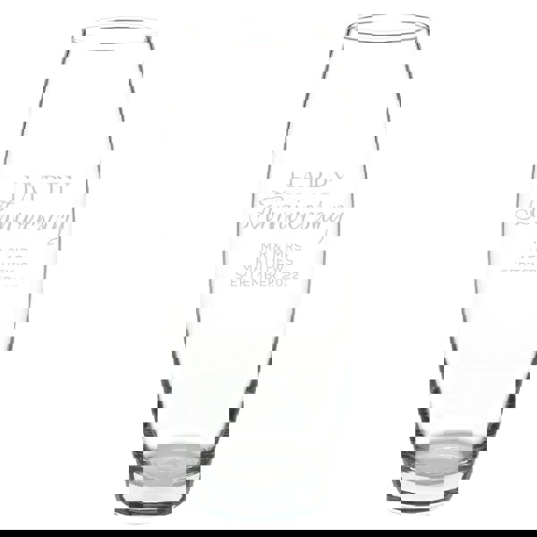 Personalised Memento Company Personalised 'Happy Anniversary' Bullet Vase