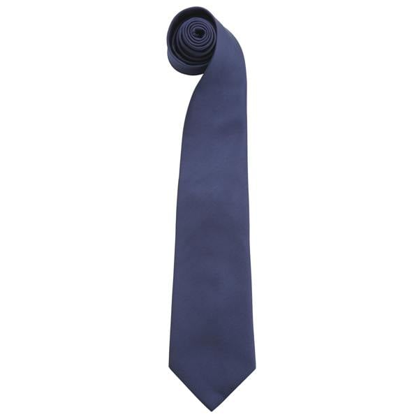 Premier Mens “Colours” Plain Fashion / Business Tie (Pack of 2) - Navy