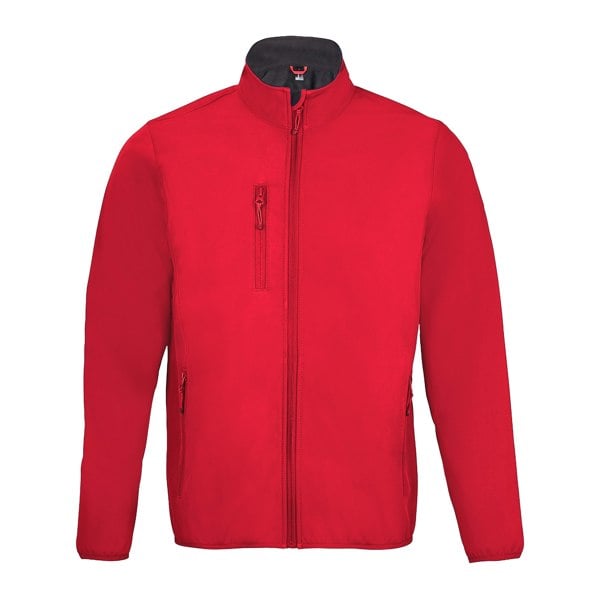 SOLS Mens Radian Soft Shell Jacket - Pepper Red