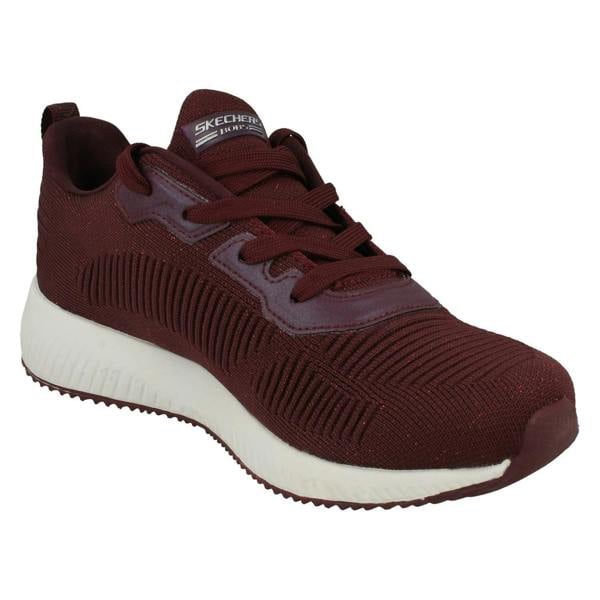 Skechers Ladies Skechers Bobs Sports Memory Foam Trainers Total Glam 32502