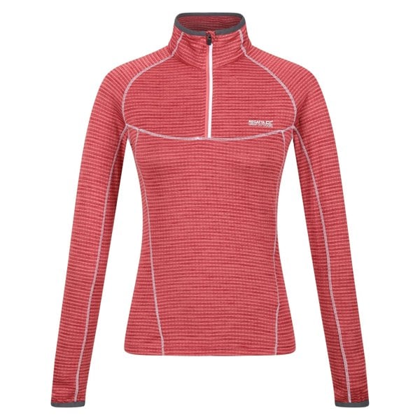 Regatta Yonder Half Zip Women's Quick Drying Running Fleece Top - Mineral Red