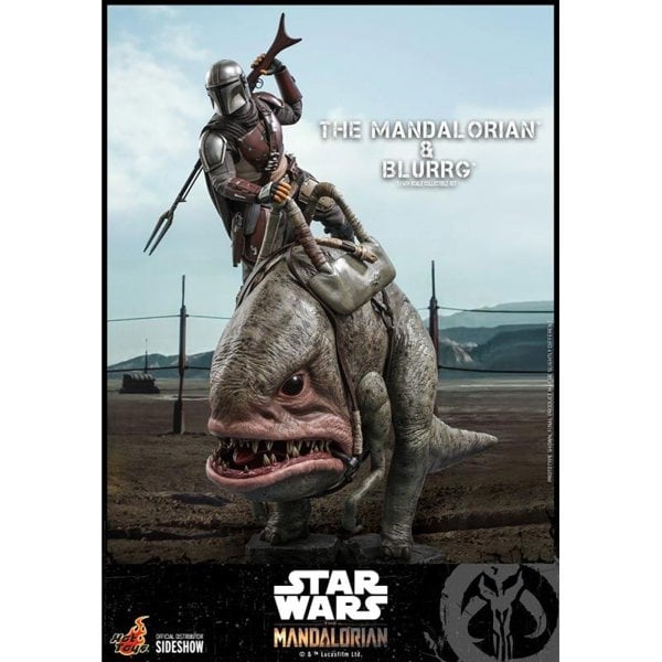 Hot Toys The Mandalorian and Blurrg 37cm Star Wars 2 Pack 1:6 Scale Figure Hot Toys 908287