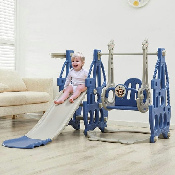 3 in 1 Kids Swing and Slide Set Toddler Climber Playset Swing & Slide Living and Home