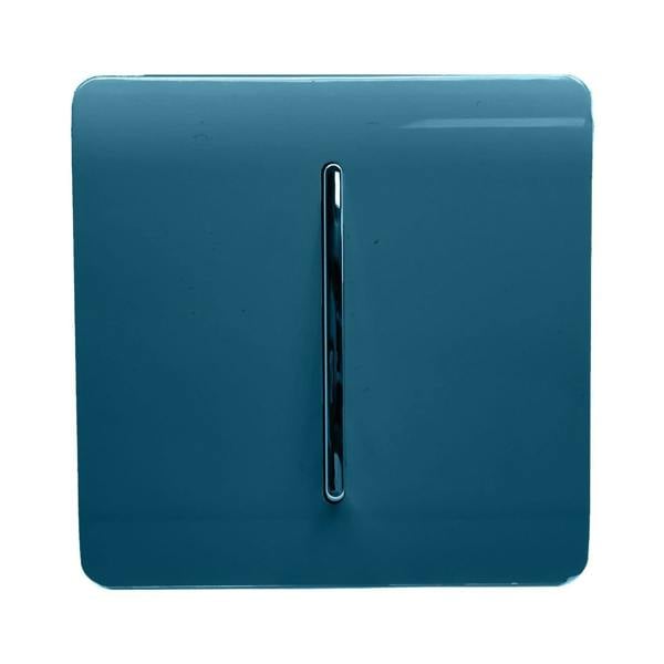 Trendi Switch 1 Gang 1 or 2 way Rocker Light Switch in Midnight Blue