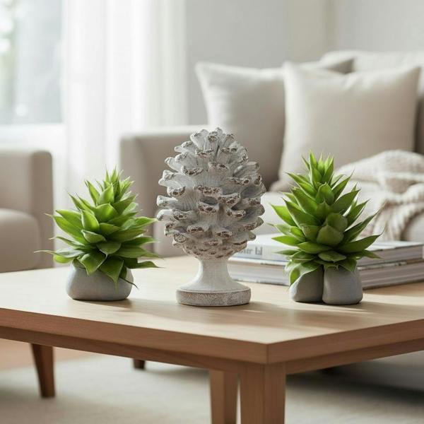 27CM RESIN FLOWER DECORATION