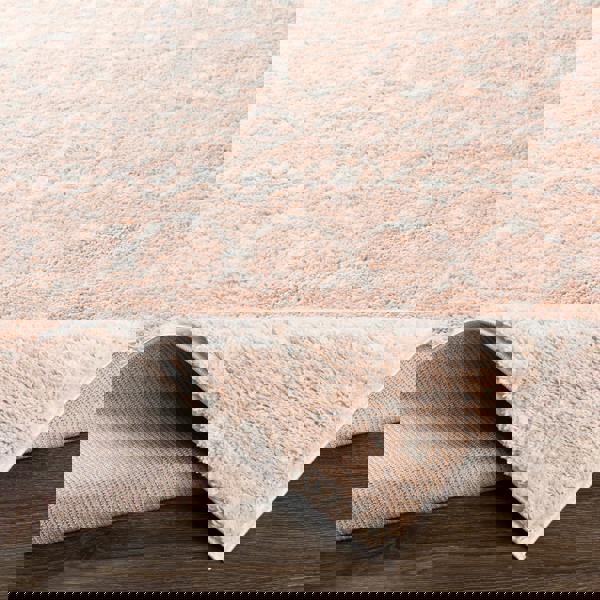 Livabliss Aliyah Shag-Global Pink Ivory Plush Soft Pile Rug