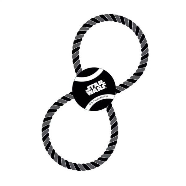 Cerda | Star Wars Logo Tennis Ball Rope Dog Toy