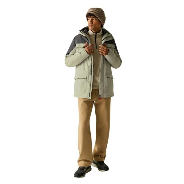 Regatta Mens Stanford Two Tone Waterproof Insulated Jacket - Abbeystone/Iron - 