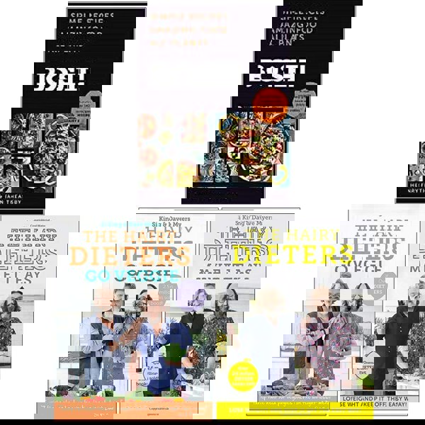 Bosh Simple Recipes [Hardcover], The Hairy Dieters Go Veggie, The Hairy Dieters Make It Easy 3 Books Collection Set