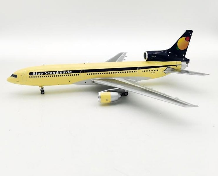 InFlight200 Blue Scandinavia Lockheed L-1011-385-1 Tristar 1 SE-DTC With Stand 1:200 Scale Inflight200 IF10111120