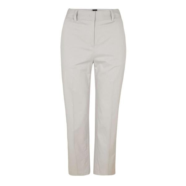 Boss Womens/Ladies Tecarino Straight Leg Trousers - Silver - 