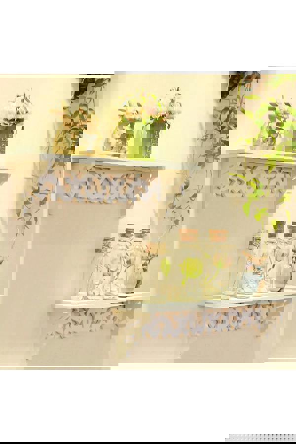 Living and Home Set of 3 Floating Shelves Storage Display Rack Wall-Mounted Plant Stand