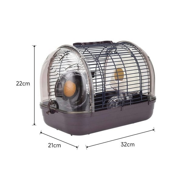 Crystal Hamster Cage: Stylish and Comfortable Outdoor Habitat Living and Home