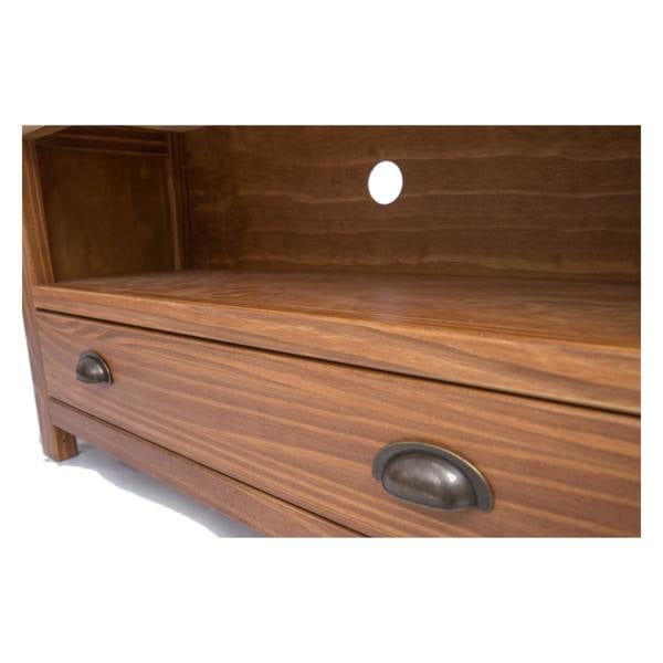 Cabinet Bits Tirolo Lacquered 1 Drawer TV Cabinet Brass Cup Handle