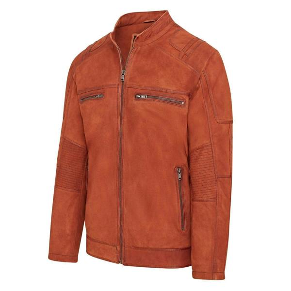 Infinity Leather Mens Buff Leather Cafe Racer Biker Jacket - Jinan
