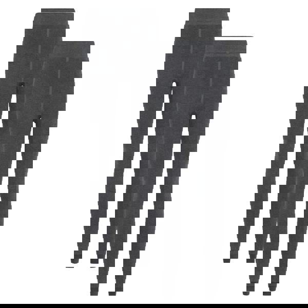 Mountain Warehouse Womens/Ladies Fleece Lined Thermal Leggings (Pack of 2) - Charcoal