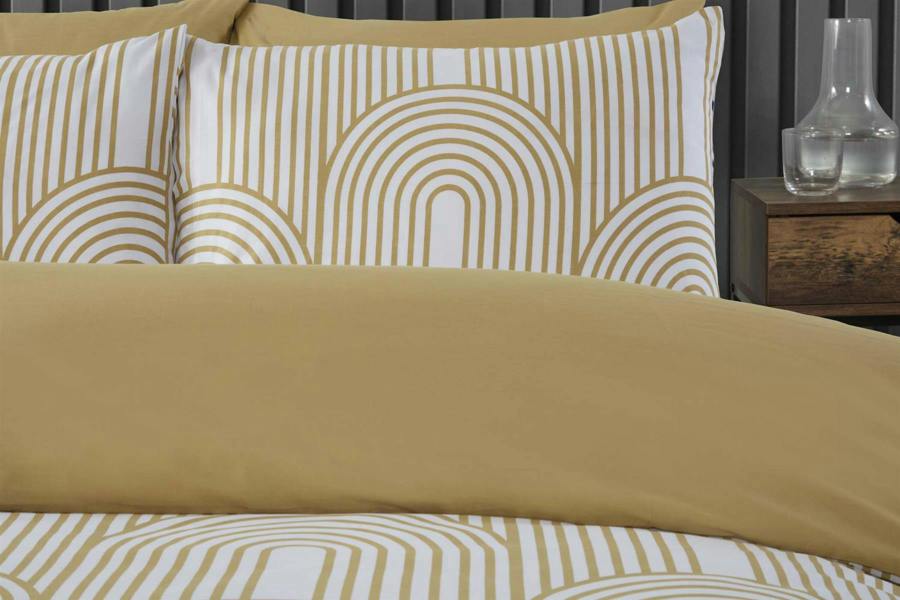 Arches Ochre Duvet Cover Set