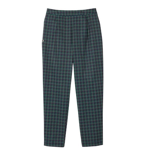 Lacoste Womens/Ladies Stretch Checked 7/8 Golf Jogging Bottoms - Blue