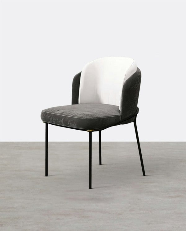 Philand Dining Chair, Velvet-Weilai Concept