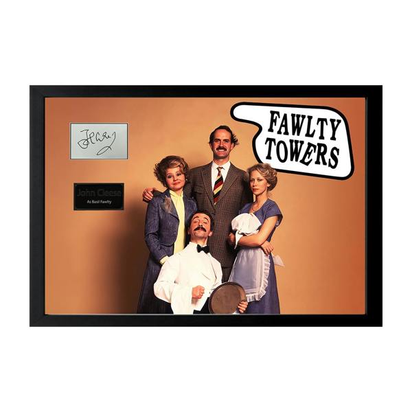 John Cleese Signed Fawlty Towers Cut Iconic Frame