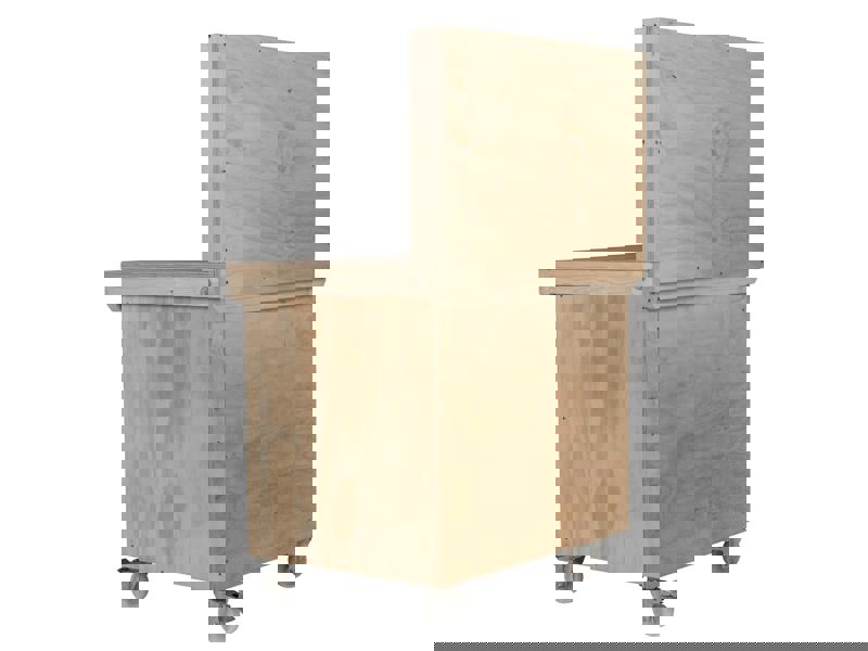 Arbor Garden Solutions Wooden Plywood Top Workbench With Lockable Cupboard (V.9) With back panel, With wheels, Double Shelf