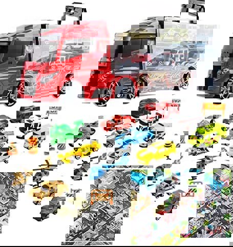 deAO Toys Transporter Truck Carrycase for Cars Play Set