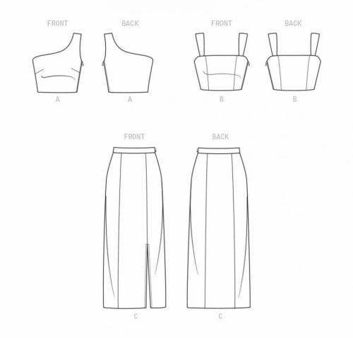 New Look Sewing Pattern 6741, Tops, Skirts for Women, A (6-8-10-12-14-16-18) - Intermediate