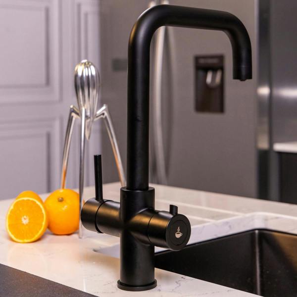 Flode Kyld 4 in 1 Instant Boiling & Cold Water Tap with Filtered Chilled Water | Matt Black Finish