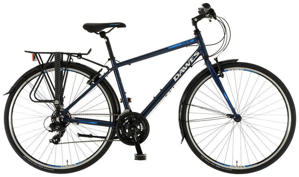 Dawes Discovery 201 EQ Mens Trekking Bike, 700c Wheel, 21 Speed - Navy