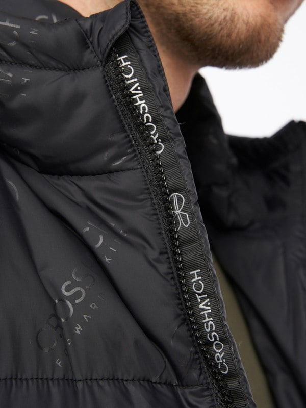 Crosshatch Chemerley Hooded Gilet Black