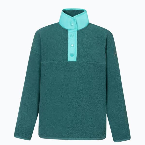 Regatta Childrens/Kids Eva Button Detail Fleece Top - Mediterranea/Turquoise - 