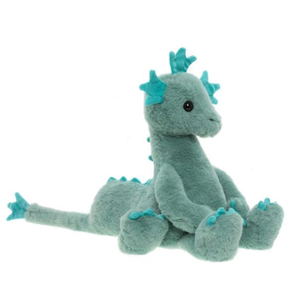 Charlie Bears Nessie Loch Ness Monster - Seaweed Green M - Soft Plush Kids Toy