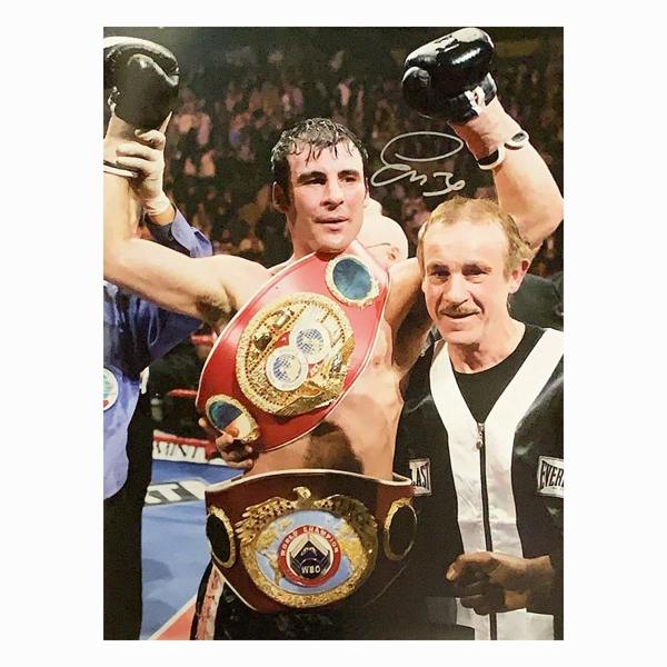 Enzo Calzaghe signed photo — Unframed