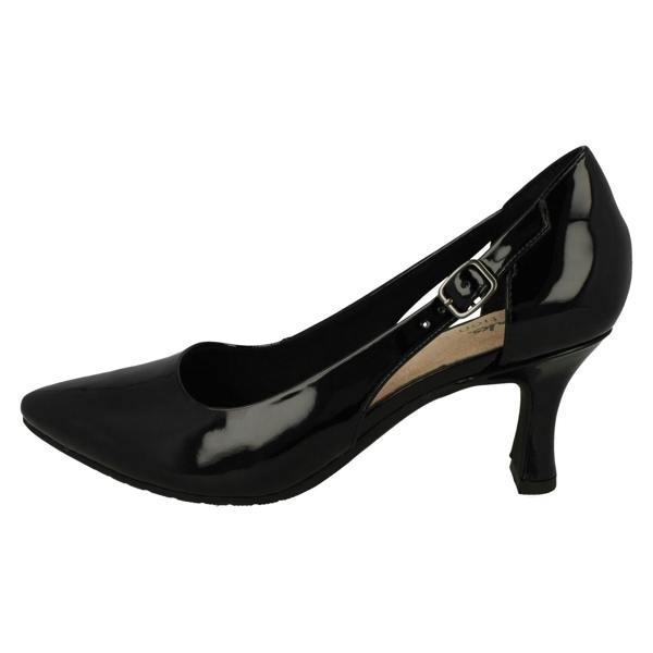 Clarks Ladies Clarks Cut Out Buckle Detailed Court Shoes Kataleyna Rae
