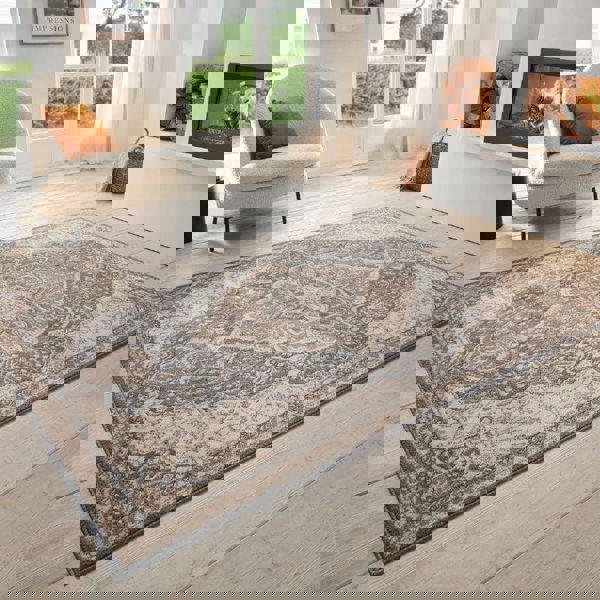 The Rugs Terrain Designer Shortpile Rug – Medallion Design