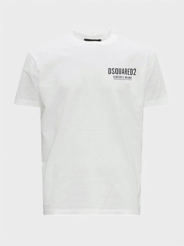 Dsquared2 Logo T Shirt White - Supplied FashionDSquared2