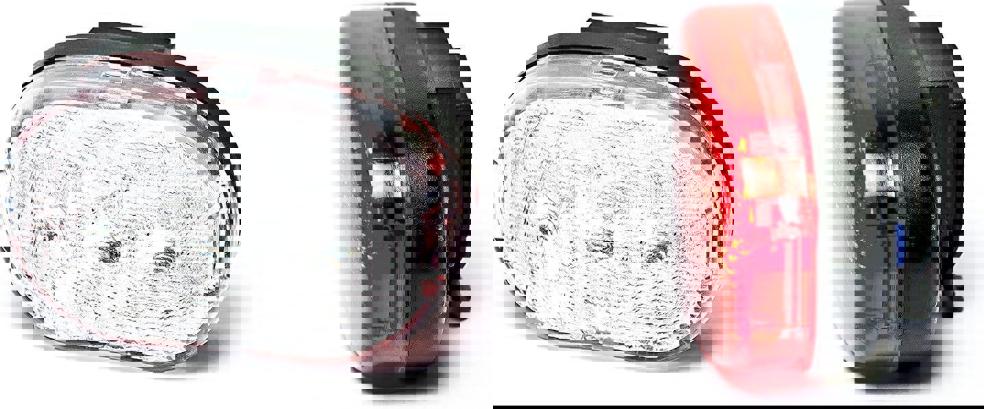 Sport Direct Mega Bright 6 x LEDs Battery Bike Light Set Front/Rear