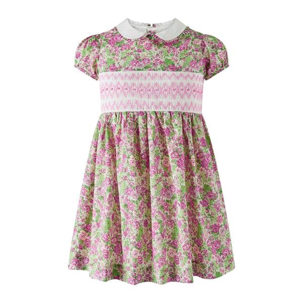 Rachel Riley Vintage Rose Smocked Dress