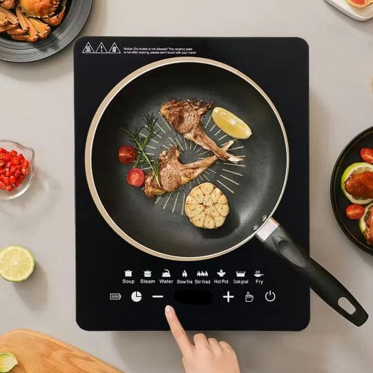 Havendro 2200W Electric Induction Hob Portable Digital Touch Single Cooker Hot Plate Tool