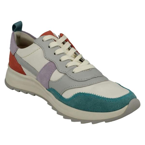 Clarks Ladies Clarks Retro Detailed MI-X EVA Lace Up Trainers DashLite Jazz