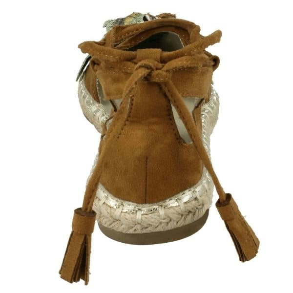 Spot On Ladies Spot On Ankle Tie Up Espadrilles F2263